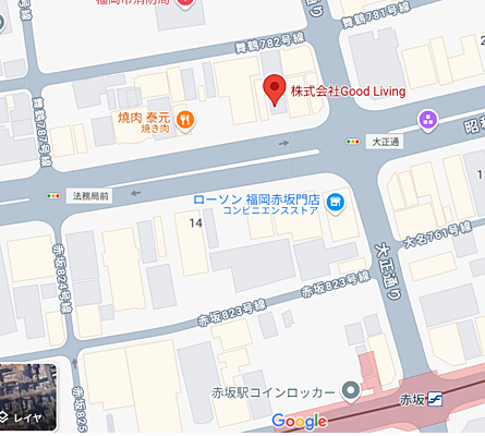 株式会社Good　Livingの周辺地図