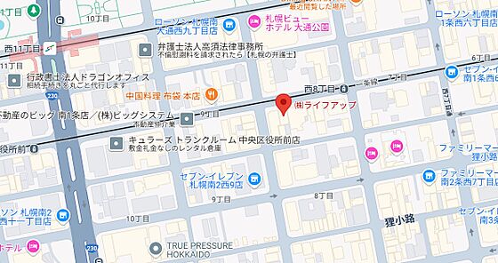 株式会社ライフアップの周辺地図