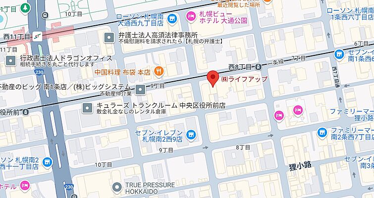 株式会社ライフアップの周辺地図