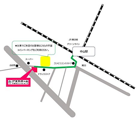 株式会社アスカホームの周辺地図