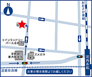 ハウスドゥ 河内永和北 アーキエステート株式会社の周辺地図