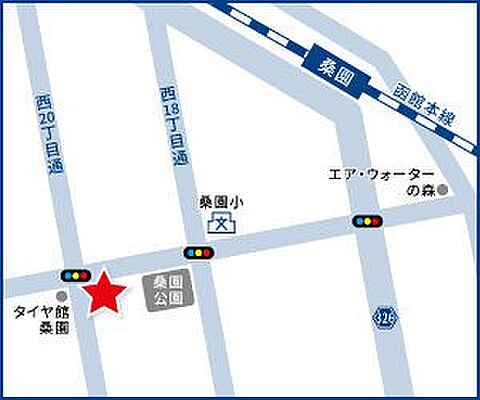 ハウスドゥ 札幌桑園 株式会社ファミリーサネストの周辺地図