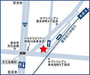 ハウスドゥ 本厚木 巡リ巡ル株式会社の周辺地図