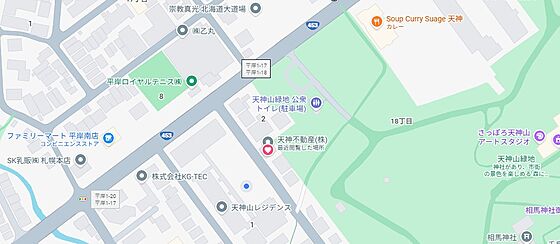 天神不動産株式会社の周辺地図