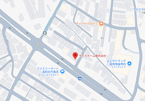 ライズホーム株式会社の周辺地図