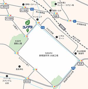 木ノ葉プランニング株式会社　太田店の周辺地図