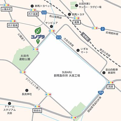 木ノ葉プランニング株式会社　太田店の周辺地図