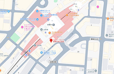 ユーミーらいふ本厚木南口店　株式会社ユーミーネット西湘の周辺地図