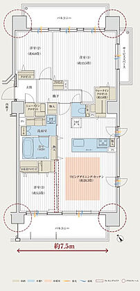 デュオヒルズ北見 間取り 【先着順】K