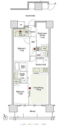 デュオヒルズ千種 間取り 【第3期2次】B