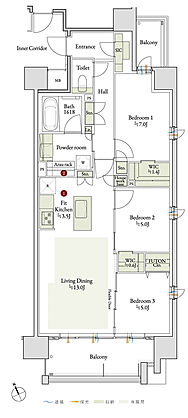 デュオヒルズ千種 間取り 【先着順】C