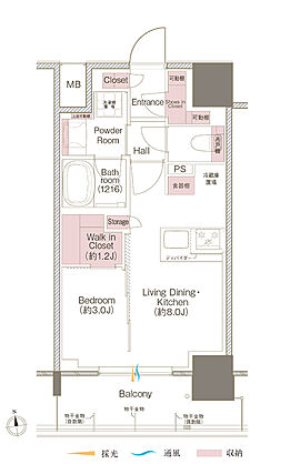 デュオヴェール豊中曽根 間取り 【先着順】B