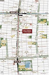 デュオヒルズ御器所 現地案内図