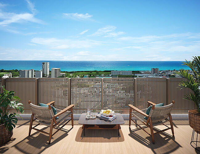 デュオヒルズ石垣真栄里 Eタイプバルコニー完成予想CG