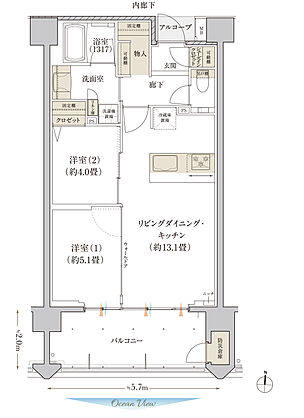 デュオヒルズ石垣真栄里 間取り 【第1期1次】G