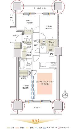 ミッドレジデンス帯広駅前 間取り K