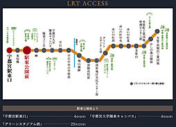 ブランシエラ宇都宮 駅東公園前 アクセス図