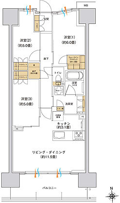 ブランシエラ宇都宮 駅東公園前 間取り C