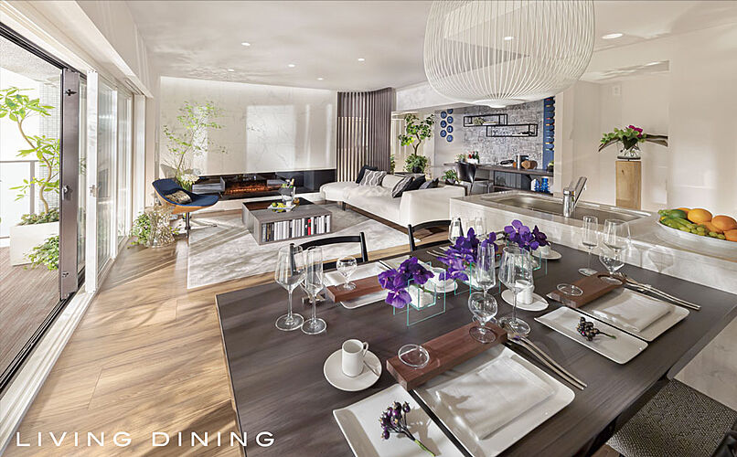 レーベン鶴岡 GRAN MARK TERRACE リビングダイニング