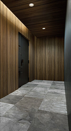 レーベン清水五条 内廊下完成予想CG