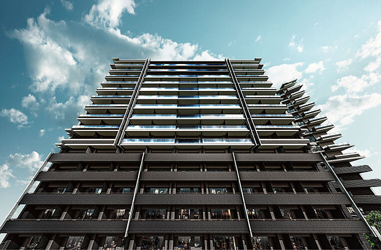 ザ・グランドグレイス 大阪西九条 外観完成予想CG