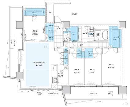 仙台 THE GRAND SKY 間取り PD