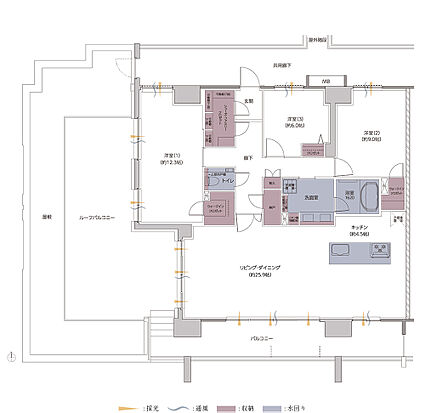 レーベン御宝町アルビオ・タワー 間取り Fr
