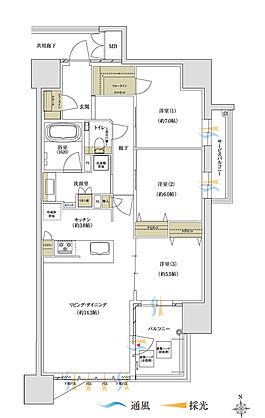 MATSUE THE TOWER 間取り F