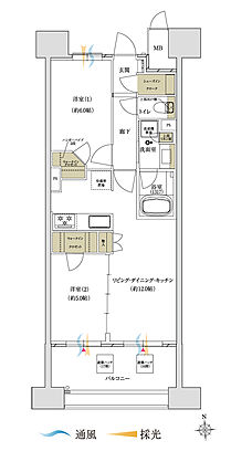 MATSUE THE TOWER 間取り Cp【PREMIUM】