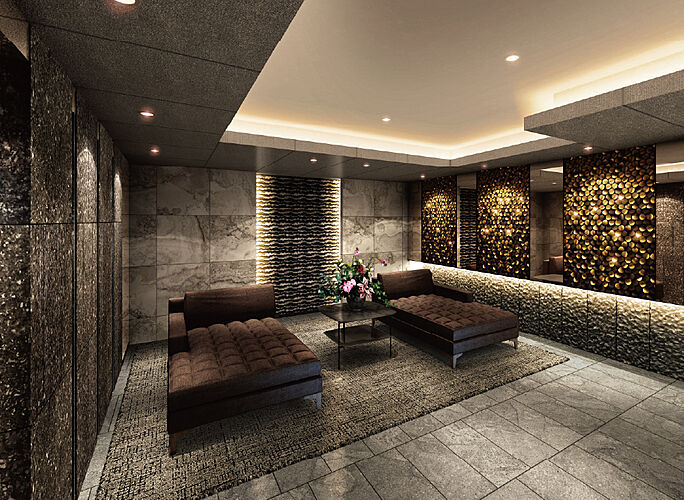 レーベン京都河原町 ラウンジ完成予想CG