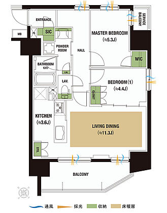 レーベン川越南大塚GENIX 間取り E