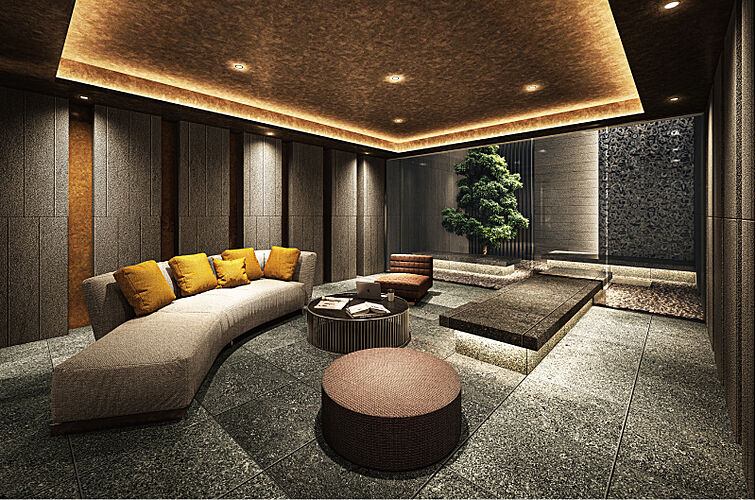 レーベン新居浜 MID COURT ラウンジ完成予想CG