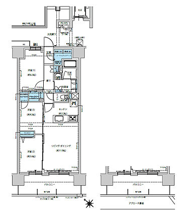 レーベン徳山 ONE LUXE 間取り B