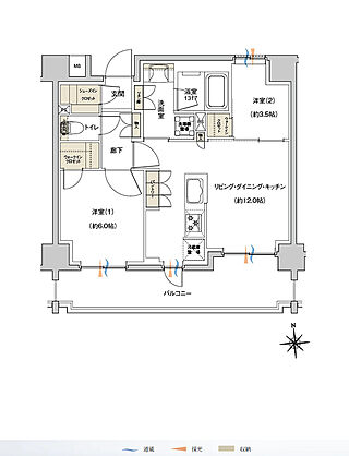レーベン東戸塚 間取り B2