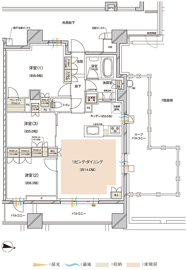 レーベン川越VANFORTIER 間取り Kr
