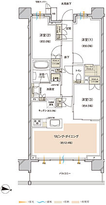 レーベン川越VANFORTIER 間取り E