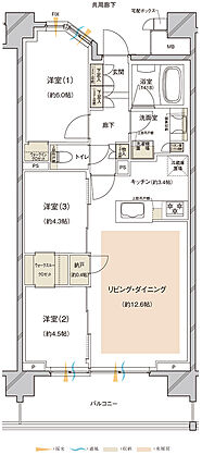 レーベン川越VANFORTIER 間取り D