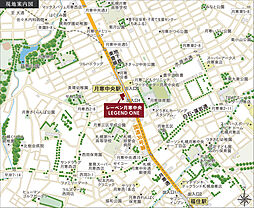 レーベン月寒中央 LEGEND ONE 現地案内図
