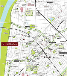 レーベン南流山 Torte 現地案内図