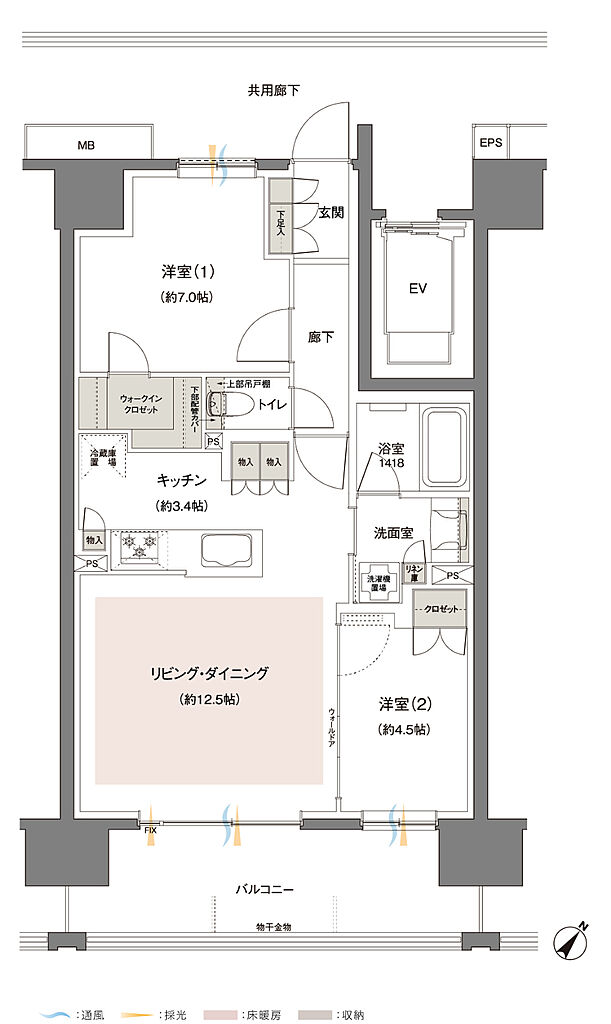 レーベン東川口 FULISTIA・レーベン東川口 BRITIA 間取り 【FULISTIA】B