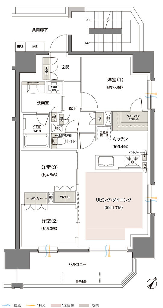 レーベン東川口 FULISTIA・レーベン東川口 BRITIA 間取り 【FULISTIA】C