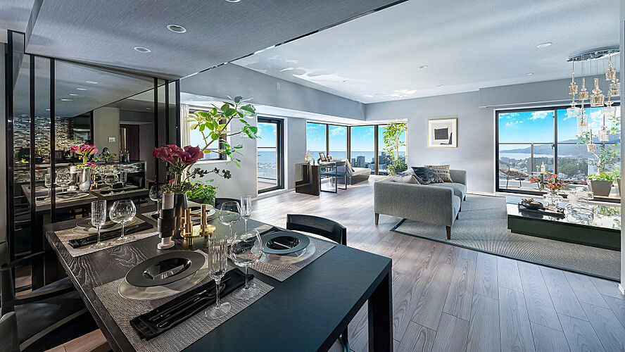 レーベン小田原 SKYS THE TOWER リビング・ダイニング
