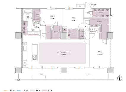 レーベン小田原 SKYS THE TOWER 間取り Ex-G