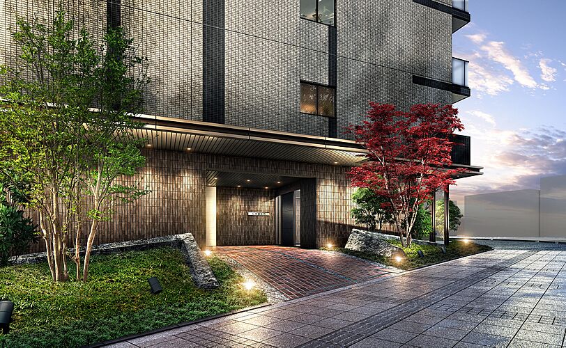 レーベン小松西町INHERIT 中庭完成予想CG