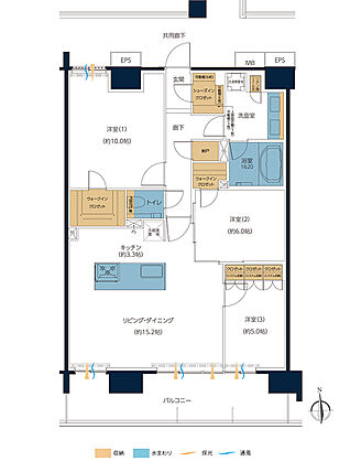 レーベン高知GRAND GATE CITY 間取り 【PREMIUM PLAN】M