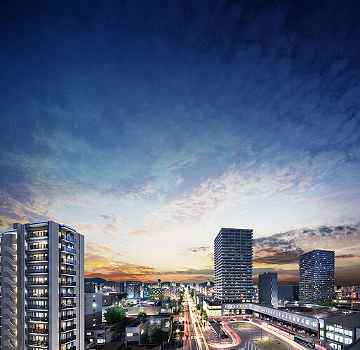 クリオ札幌苗穂ステーションフロント 外観完成予想図