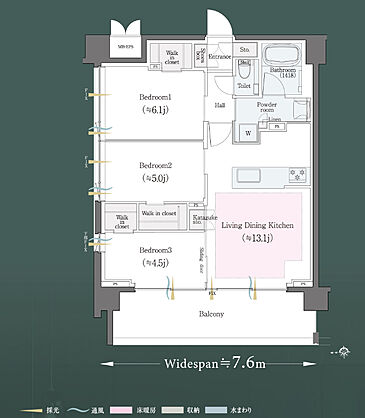 クリオ北浦和グレイスコート 間取り I2