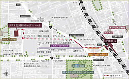 クリオ北浦和ガーデンコート 現地案内図