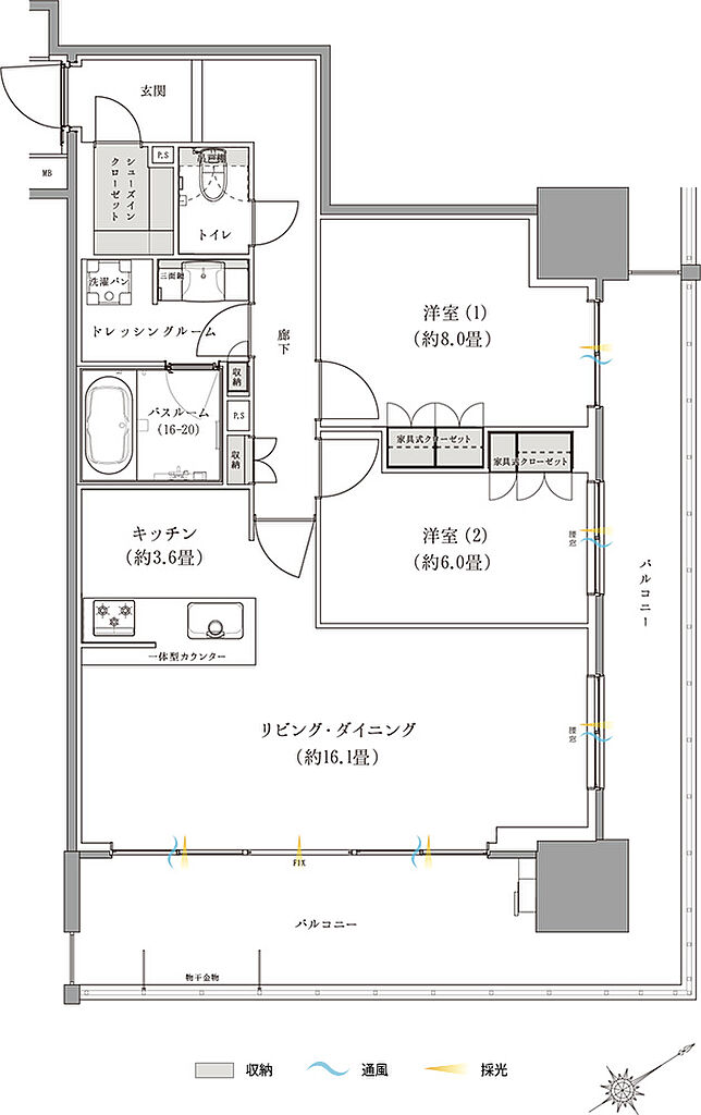 ザ・サーパスタワー新潟万代シテイ 間取り O