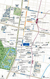 サーパス栗林公園ミッドグラン 現地案内図
